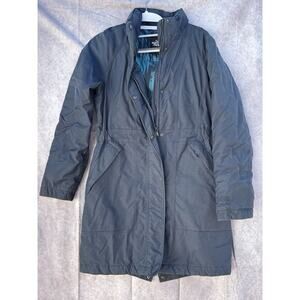 North Face Arctic Parka Goose Down Coat Jacket STEEL BLUE Women's Size S No Hood